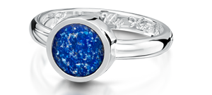 Blue Tribute Ring – White Gold