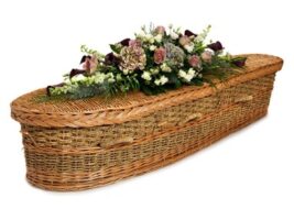 Bulrush and Willow Teardrop Coffin